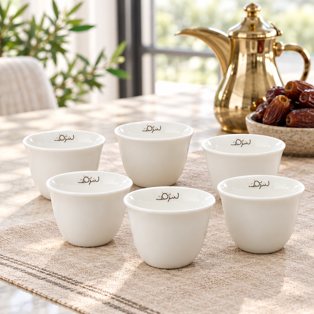 Velvet Ceramic Cawa Cup 6 Piece Set - 60ml