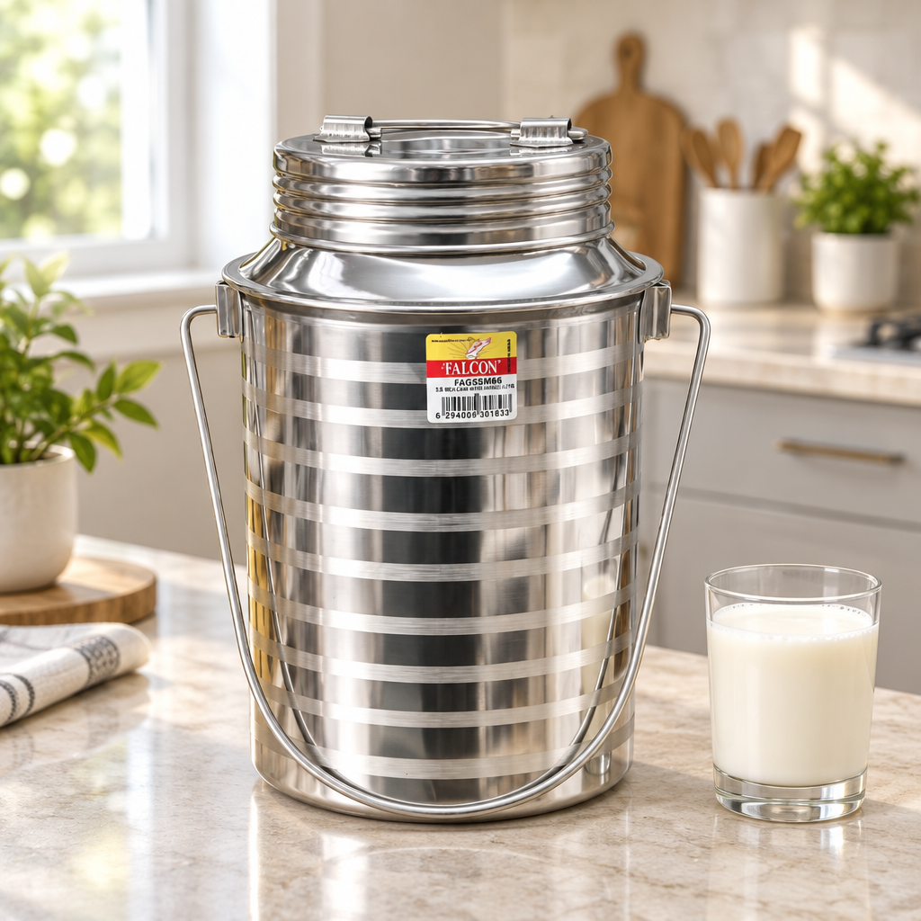 Falcon Stainless Steel Milk Can - 5.5 Litre