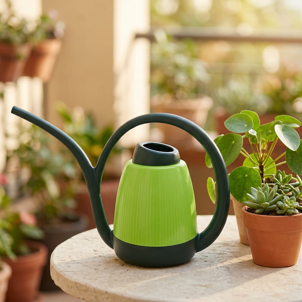 Plastic Garden Watering Jug Lime Green - 750ml