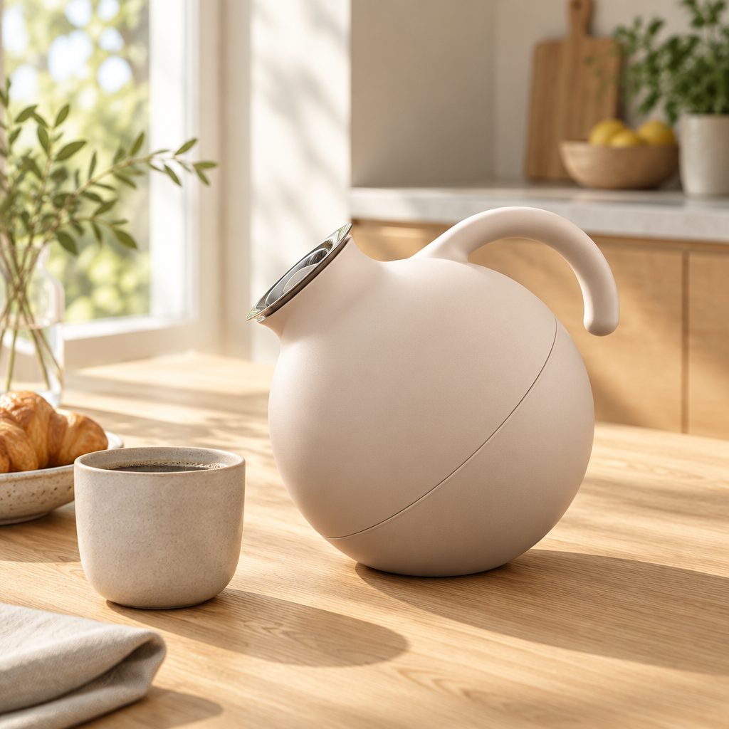 Eva Solo Vacuum Flask, Soft Beige - 1 Litre