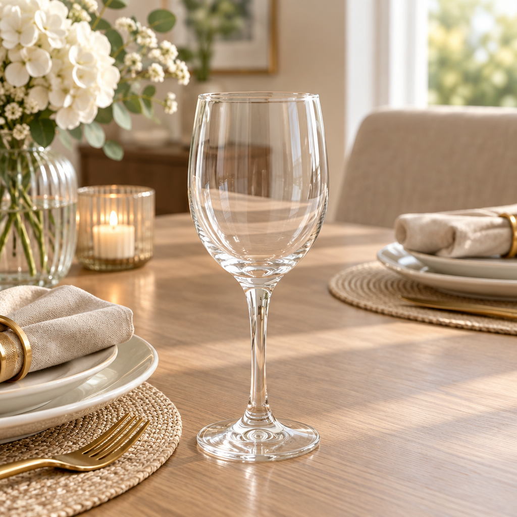 Clear Stemmed Drinking Glass – 300ml