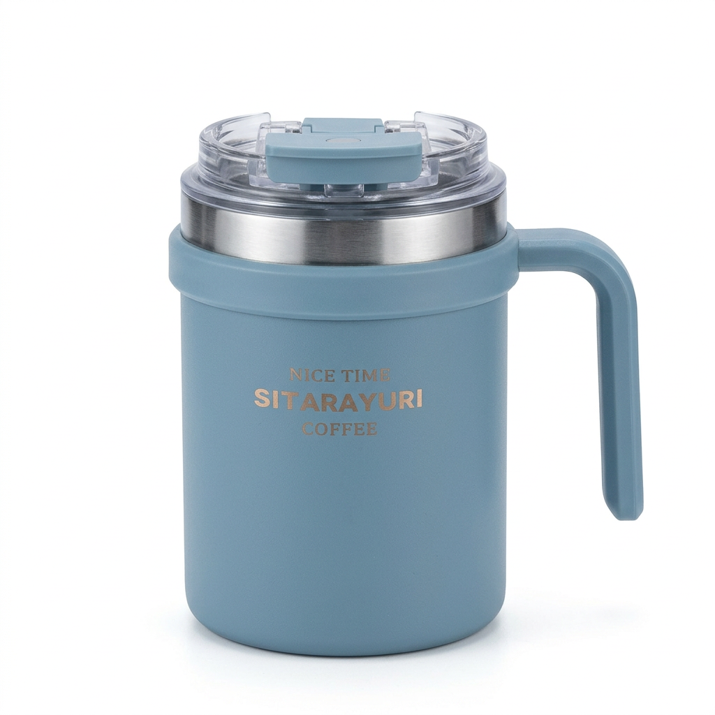 Sitarayuri Vacuum Mug Dusty Blue - 500ml