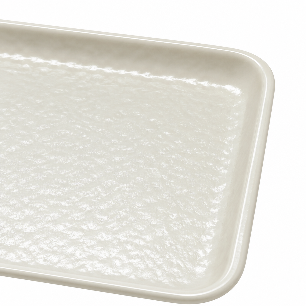 Elite Melamine Serving Tray Cream - 7 Inch