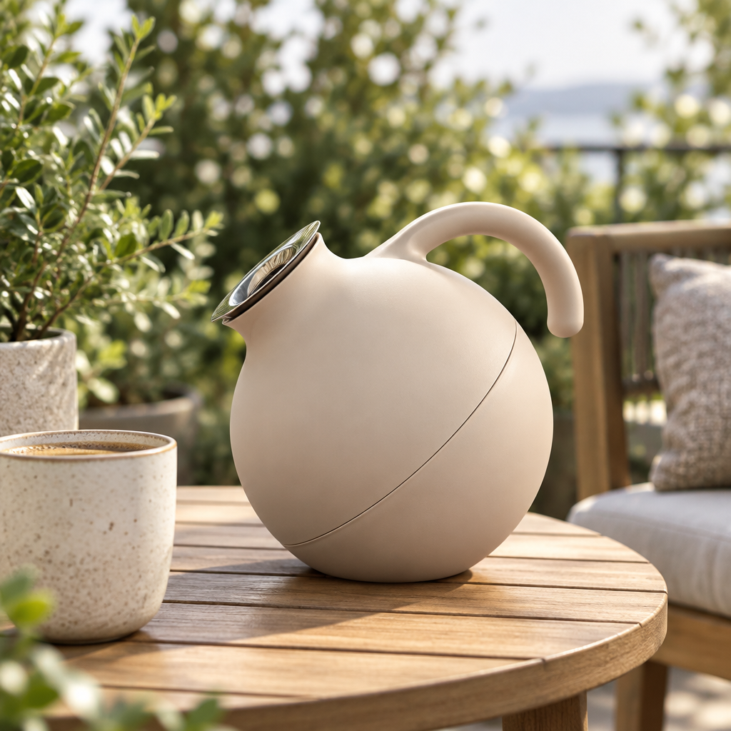 Eva Solo Vacuum Flask, Soft Beige - 1 Litre