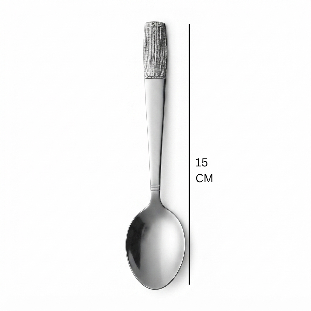 Stainless Steel Spoon Set of 6 – 15cm Silver