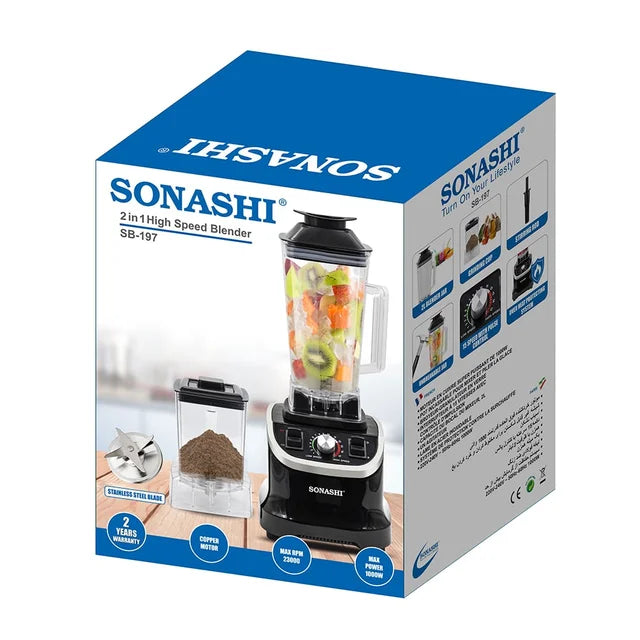 Sonashi 2 in 1 High Speed Blender SB-197