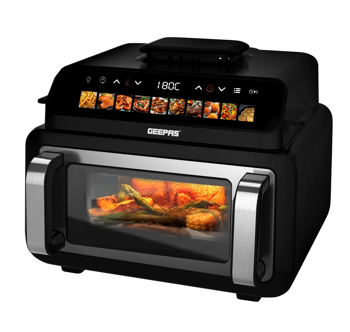 Geepas 10.5L Double Heating Air Fryer with Grill & Pizza Oven (GAF37554)
