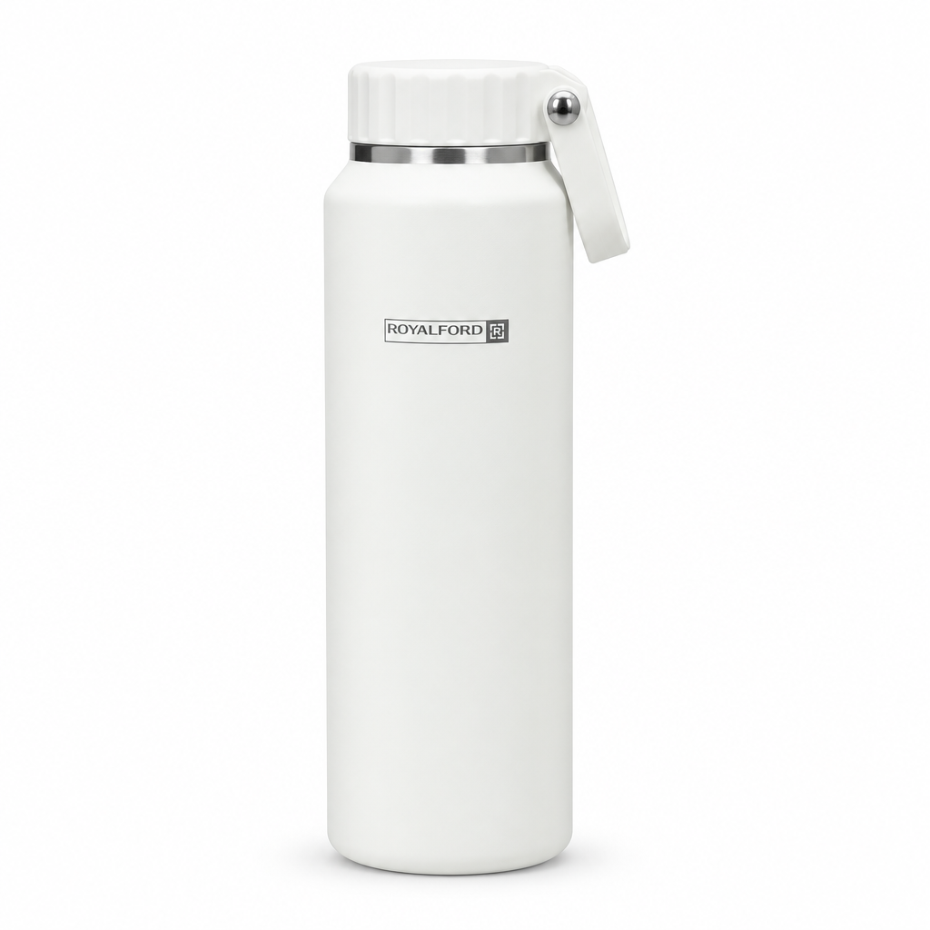 Royalford Stainless Steel Vacuum Bottle White - 710ml