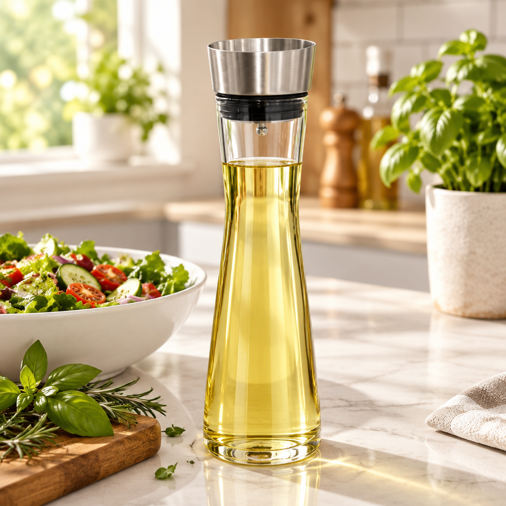 Glass Oil & Vinegar Dispenser Bottle - 1 Liter