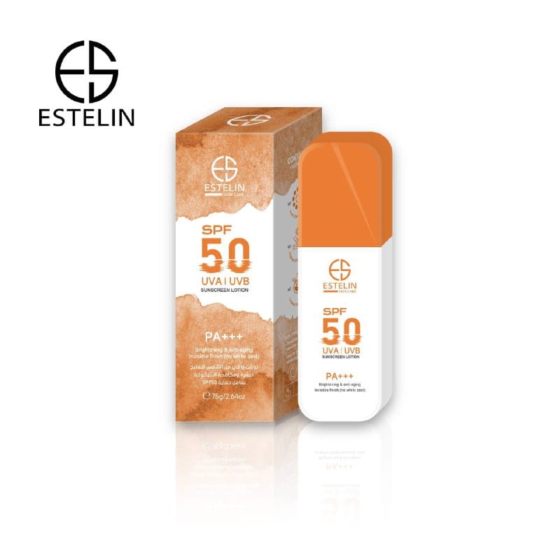 Estelin Brightening & Anti-Aging Sunscreen Lotion SPF 50 UVA/UVB PA+++ 75g