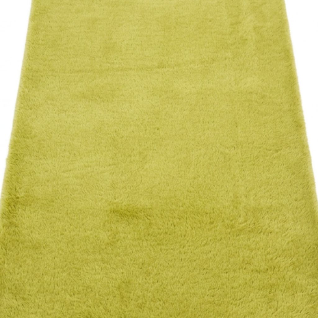 Fur Door Mat Lime Green – 60×150cm