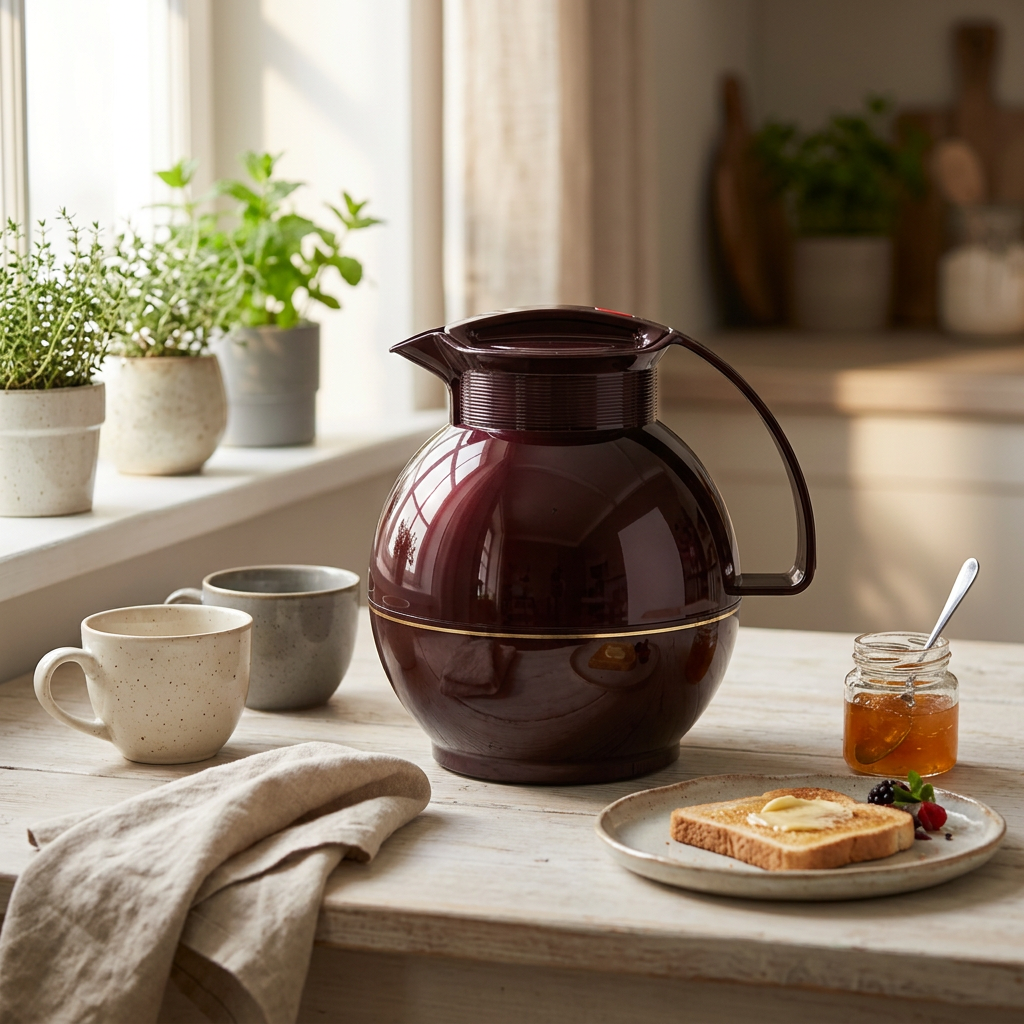 Rotpunkt Vacuum Flask Burgundy - 1 Litre