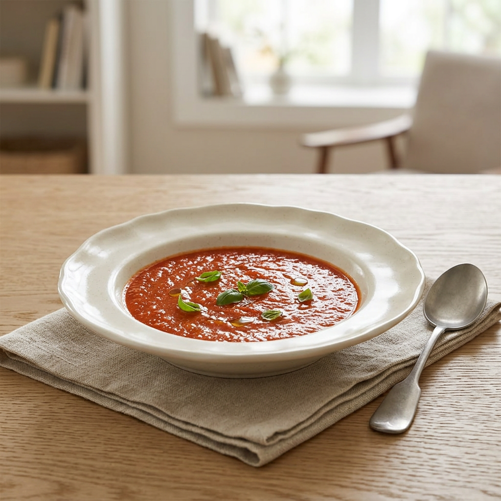 Ceramic Soup Plate with Scalloped Rim – 23cm