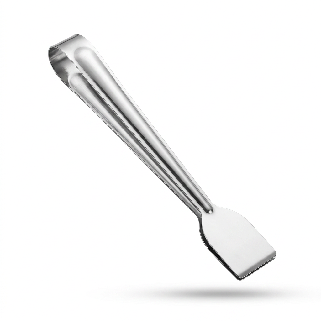 Classy Touch Metal Kitchen Tong Silver - 9 Inch