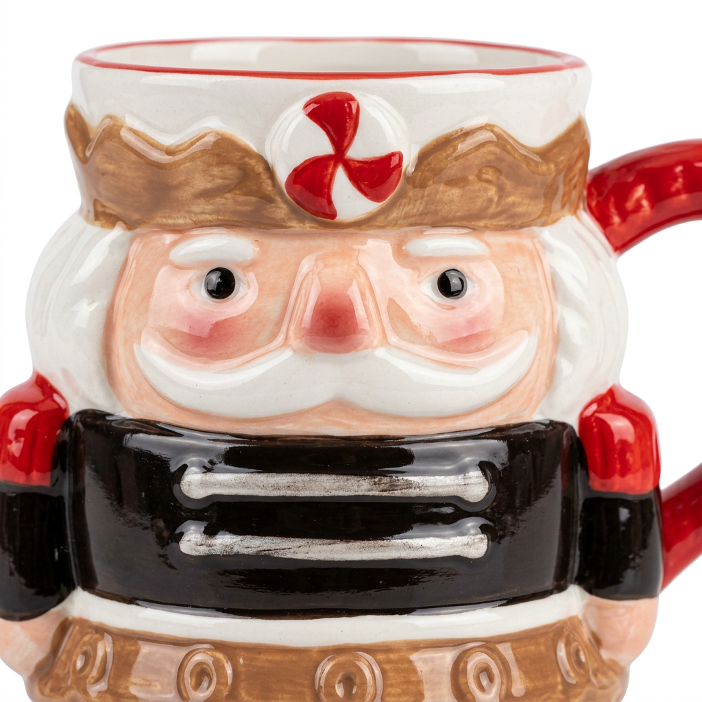 Ceramic Christmas Nutcracker Mug - 350ml