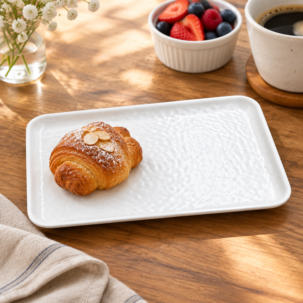 Elite Melamine Plate White - 7 Inch