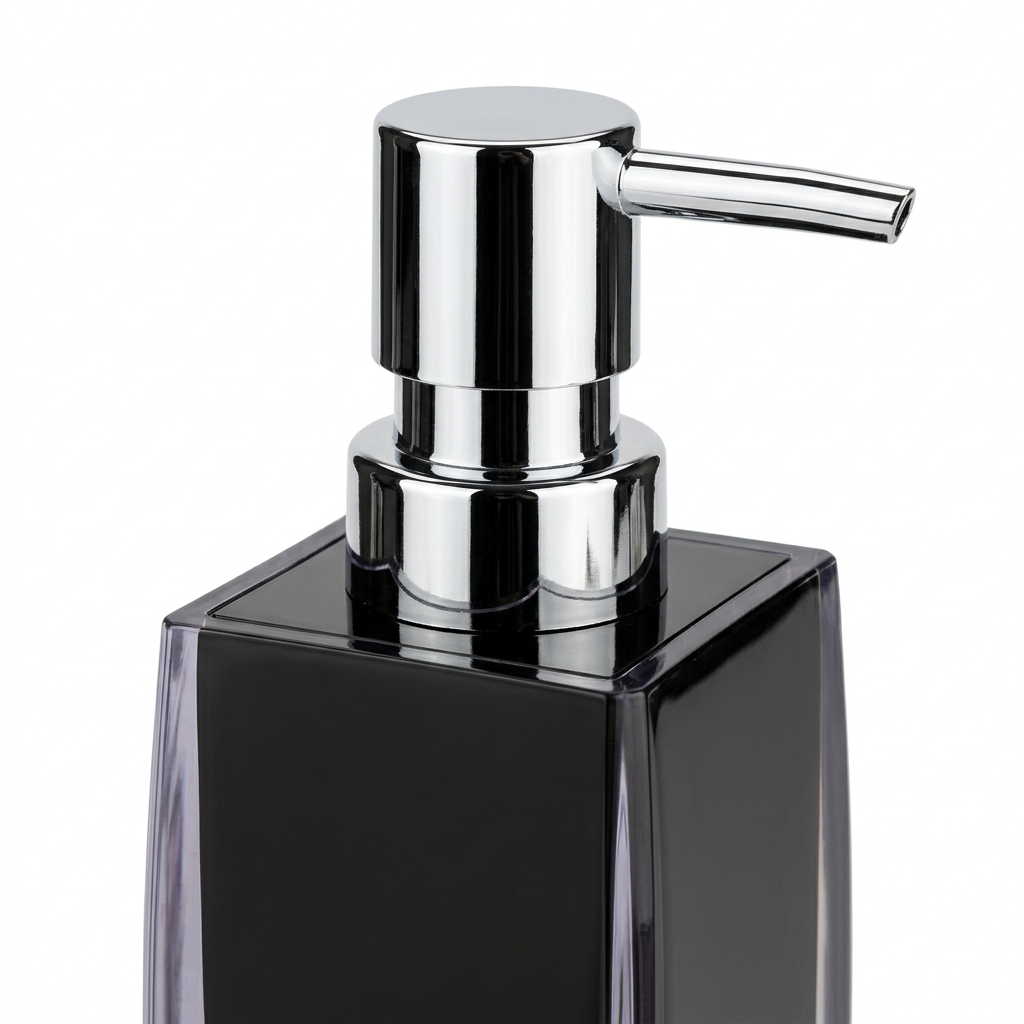 Acrylic Liquid Soap Dispenser Black - 400ml