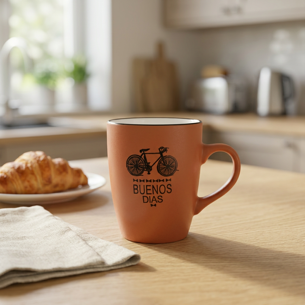 Royalford Ceramic Mug Orange - 380ml