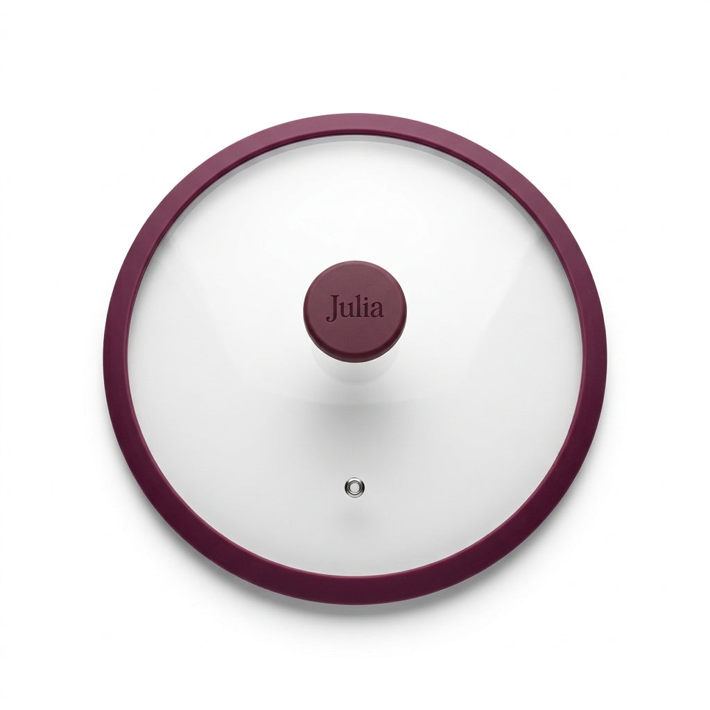 قدر جوليا الضحل 28 سم - لون توتي مخملي - ألومنيوم مصبوب متين - غير لاصق
