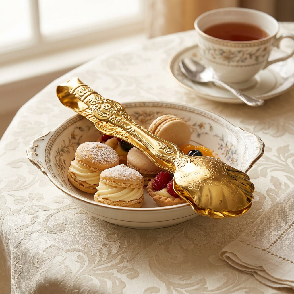 Stainless Steel Serving Tong Gold - 23cm