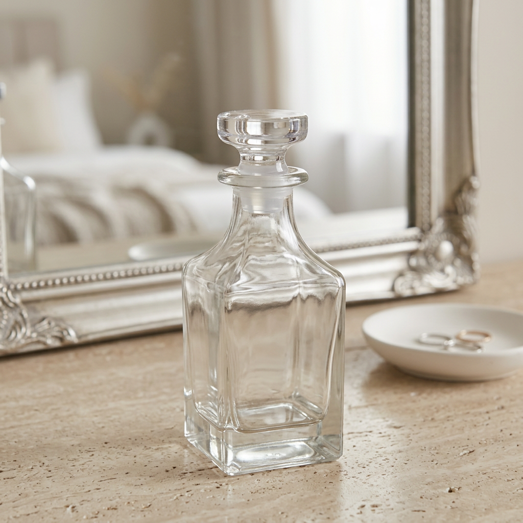 Glass Perfume Bottle with Round Stopper – 400ml