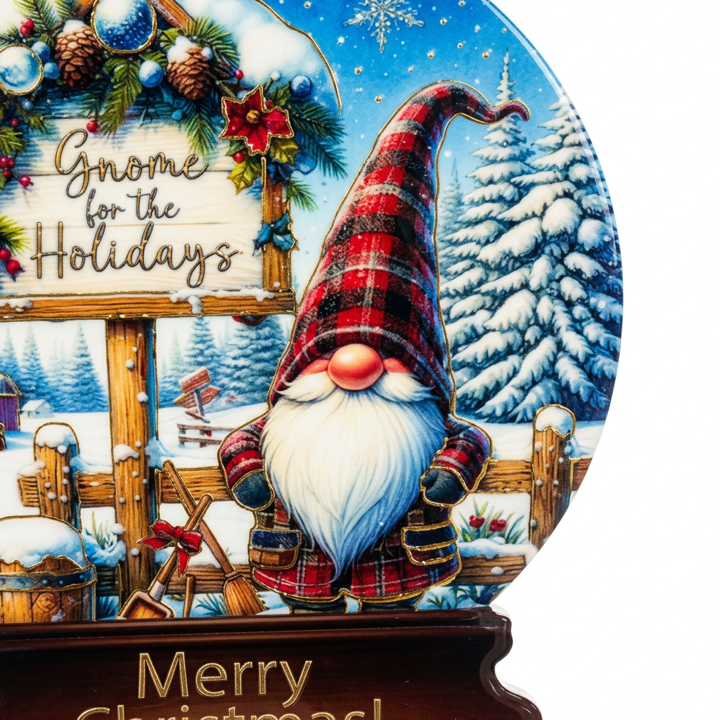 Ceramic-Coated Christmas Coaster - 20cm