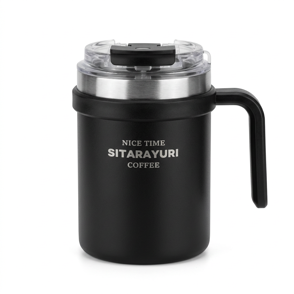 Sitarayuri Vacuum Mug Black - 500ml