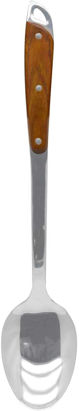Raj Wooden Handle Basting Spoon 39 cm RNW001 – Multi-Purpose Cooking & Serving Spoon