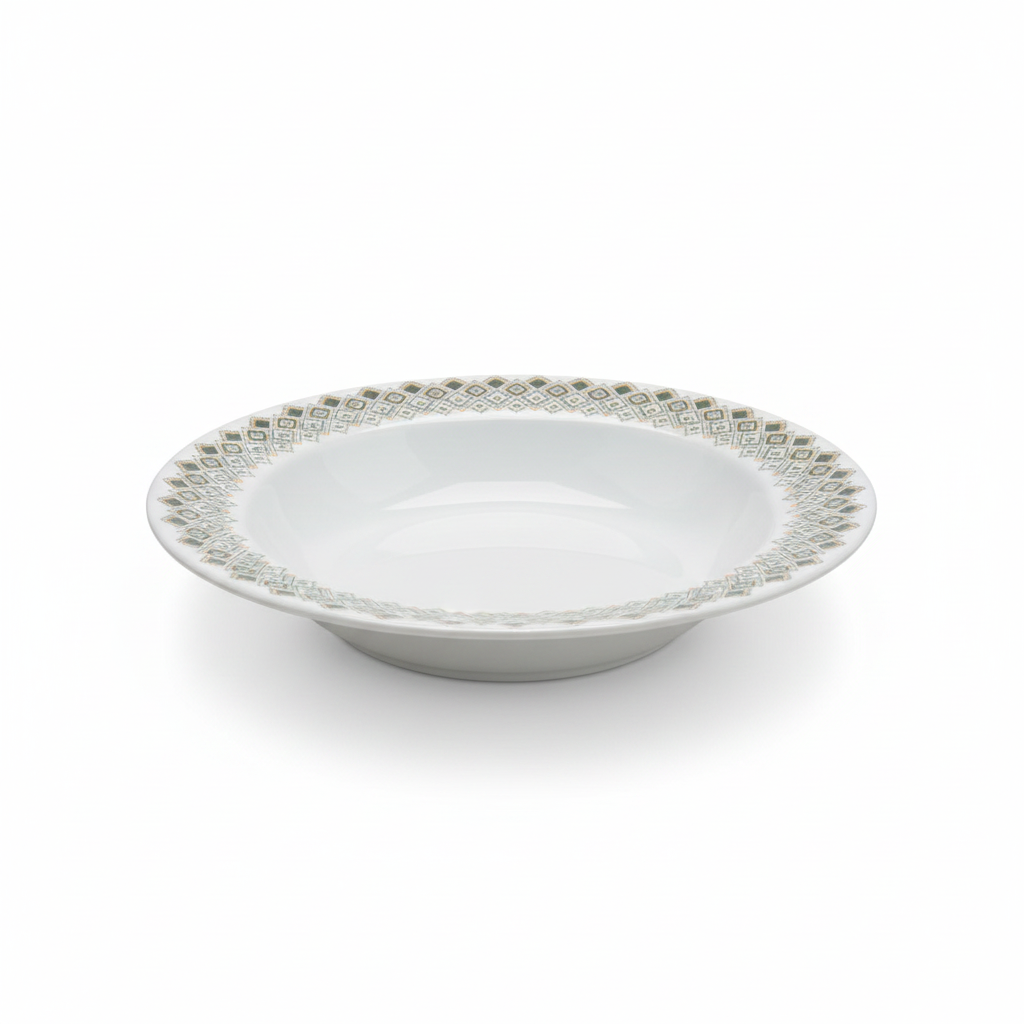 Henlee Melamine Soup Plate White - 10 Inch