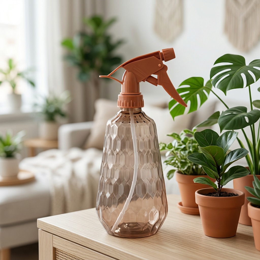 Plastic Trigger Spray Bottle Smoky Brown - 500ml