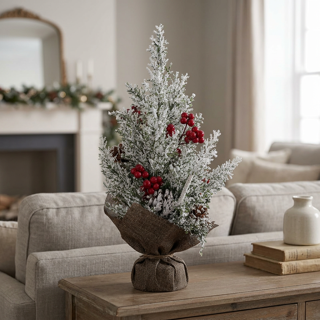 Christmas Plastic Décor Tree - 35cm