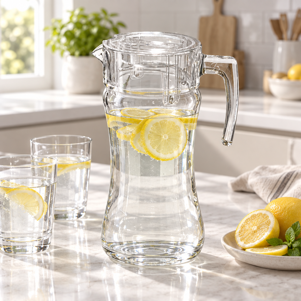 Pasabahce Clear Glass Jug with Lid – 1.4 Litres