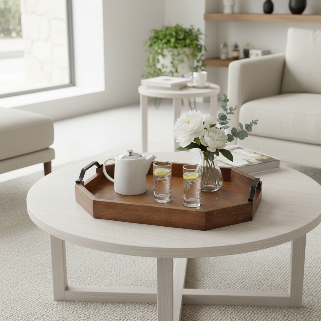 Luhpar Wooden Serving Tray - 40×30cm