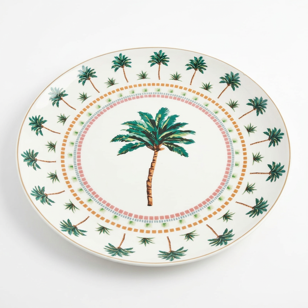 M.E.W Ceramic Round Fruit Tray - 16 Inch