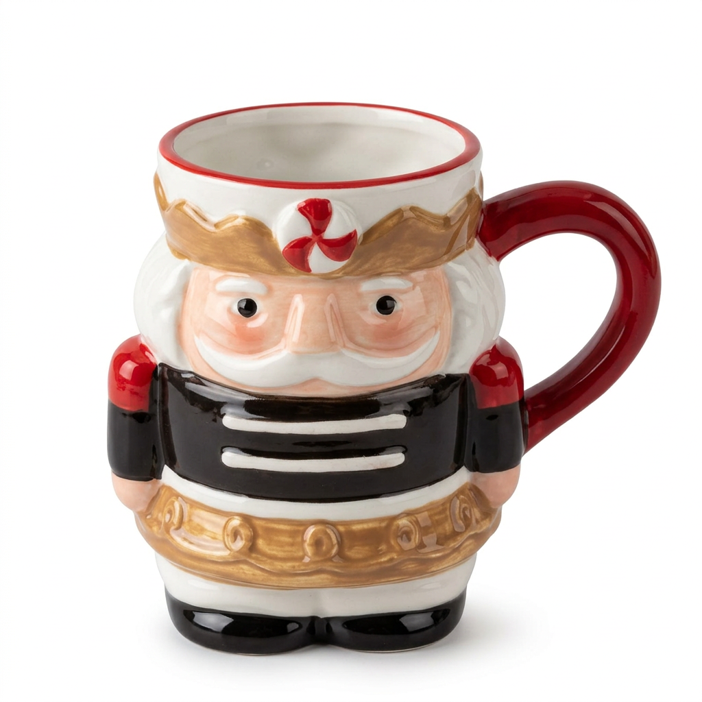 Ceramic Christmas Nutcracker Mug - 350ml