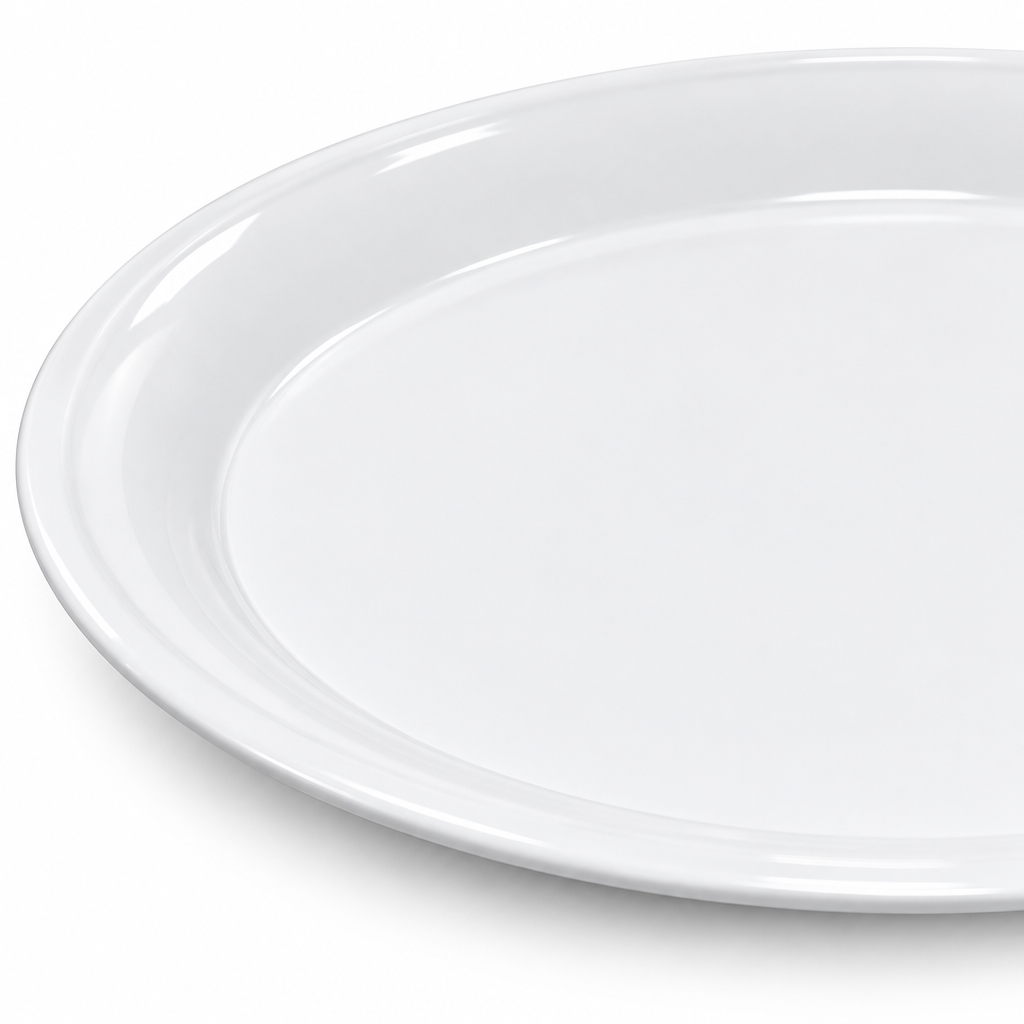 Servewell Round Melamine Serving Tray - 14 Inch