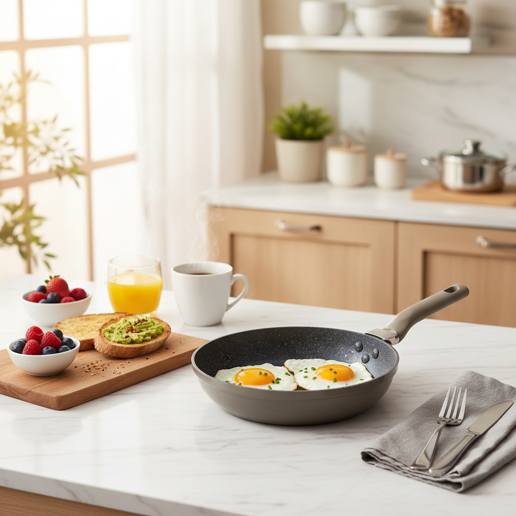 Royalford Ronyx Die-Cast Fry Pan Grey - 24cm
