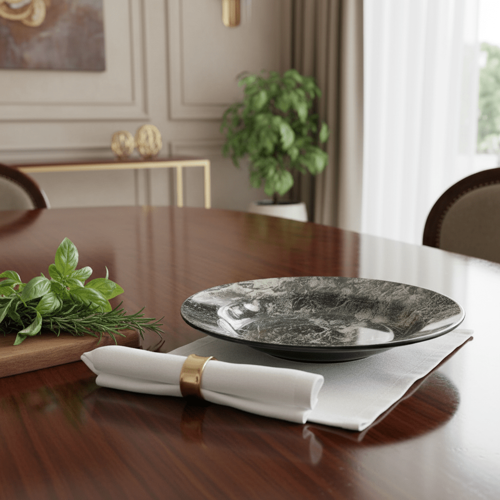 4Ever Melamine Brown Cream Crackle Design Soup Plate Deep Serving Dish for Soups, Curries and Pasta – 9 Inch - Al Kabayel Discount Centre4Ever Melamine Brown Cream Crackle Design Soup Plate Deep Serving Dish for Soups, Curries and Pasta – 9 InchPlates4EVERAl Kabayel Discount Centre