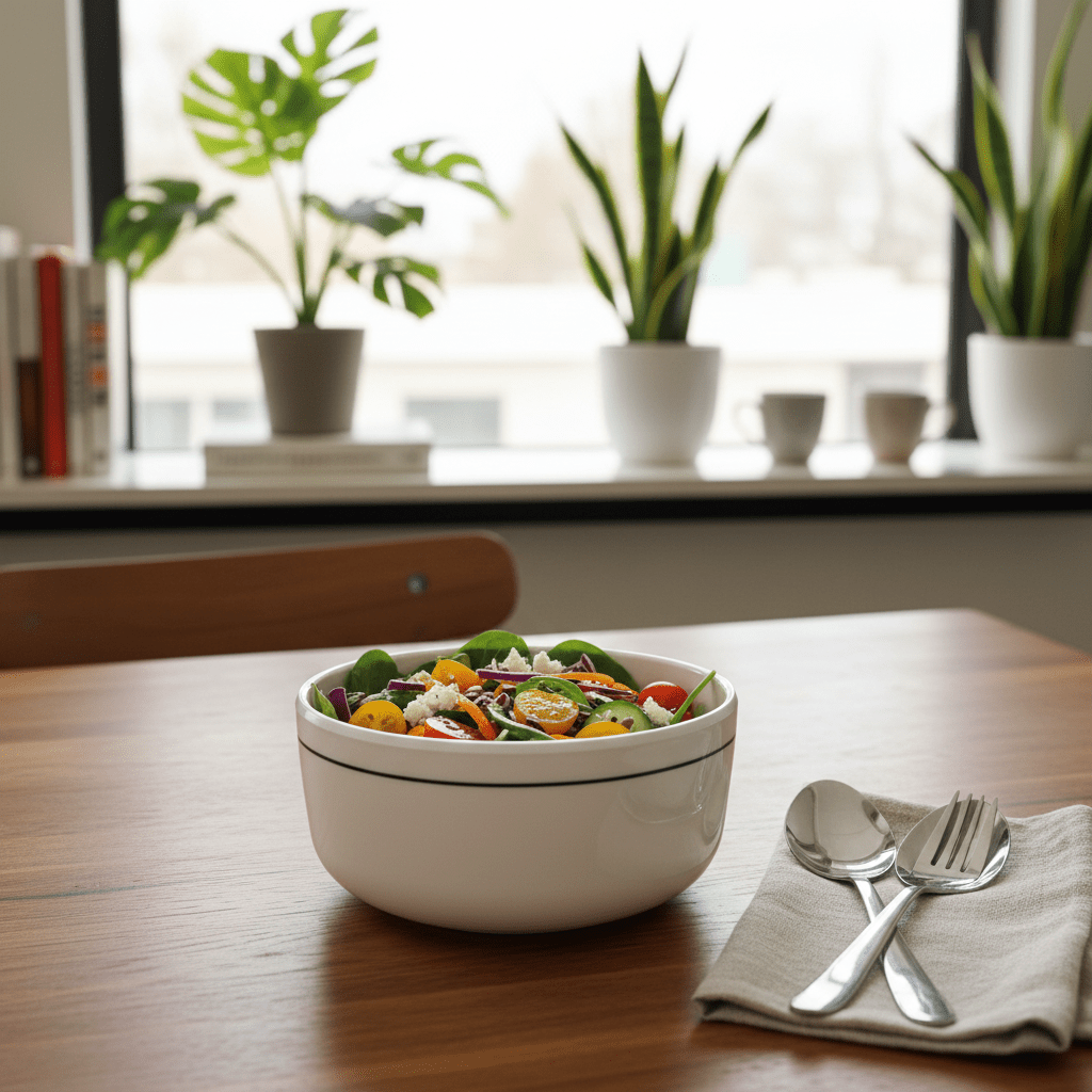 4Ever White Melamine Serving Bowl with Black Rim | 5 Inch - Al Kabayel Discount Centre4Ever White Melamine Serving Bowl with Black Rim | 5 InchBowls4EVERAl Kabayel Discount Centre
