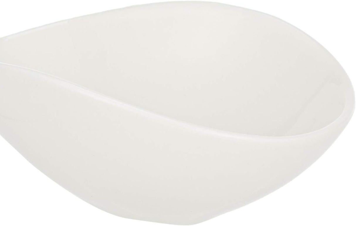 Symphony Elegant 4-Piece White Ceramic Serving Bowl Set – 10 cm
