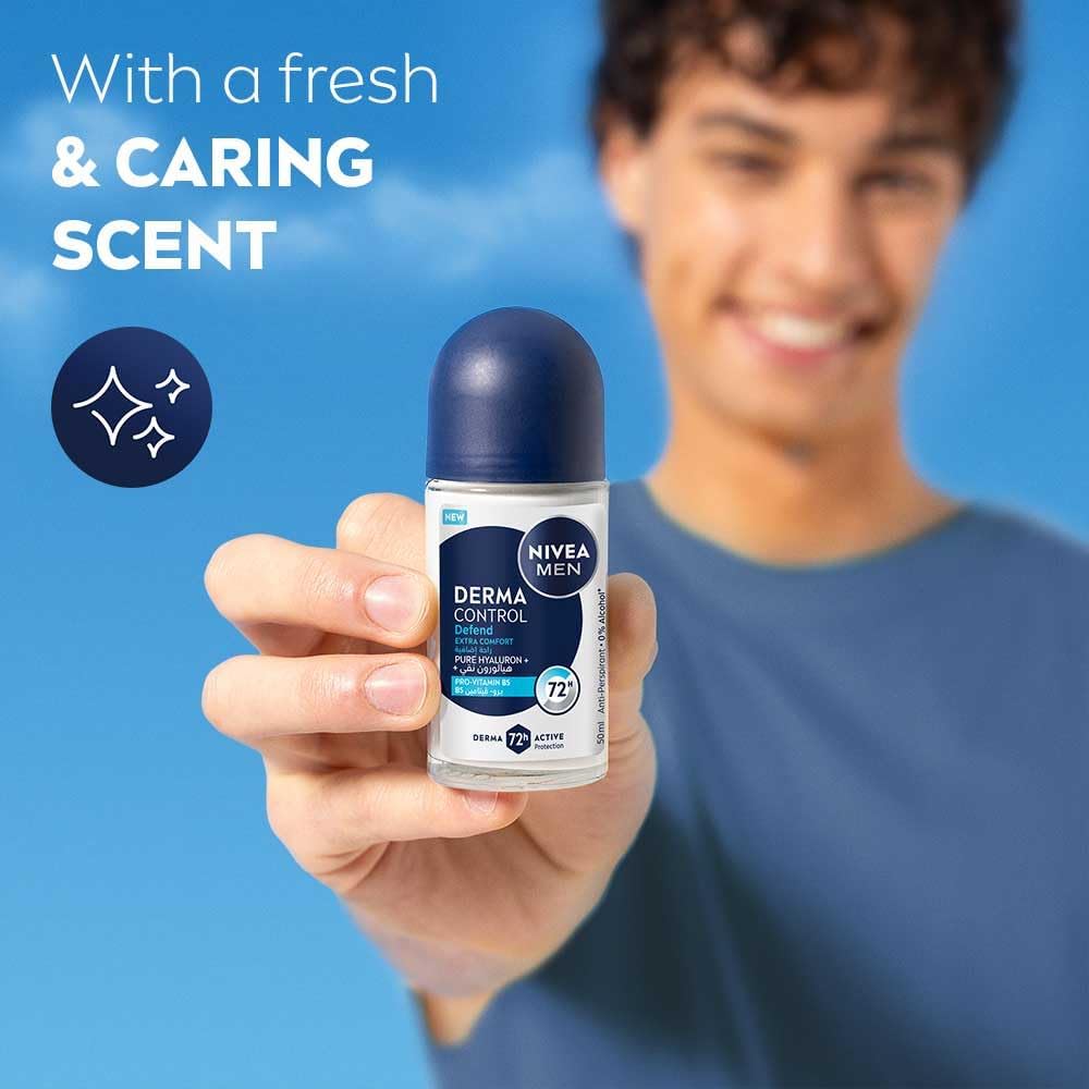 Nivea Men Derma Control Defend Extra Comfort Roll-On Deodorant 50ml
