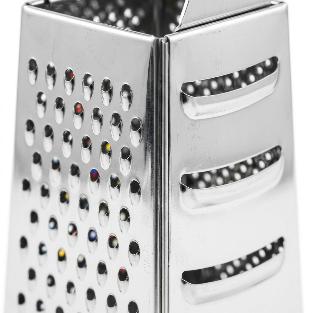 HSS Stainless Steel 6-Way Grater Silver - 17cm