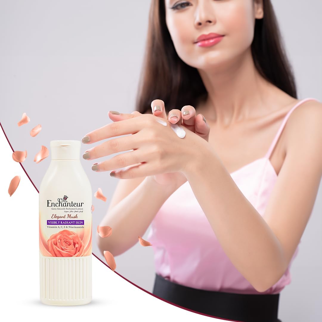 Enchanteur Satin Smooth Elegant Musk Lotion - 250ml