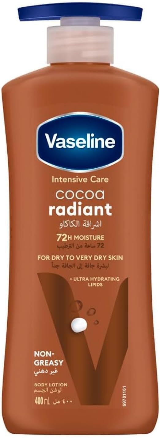 Vaseline Body Lotion Cocoa Radiant with Cocoa Butter, 400ml