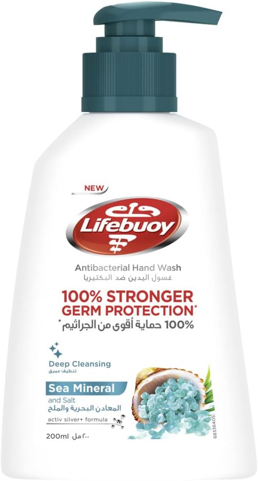 Lifebuoy Anti Bacterial Hand Wash Sea Minerals, 200ML