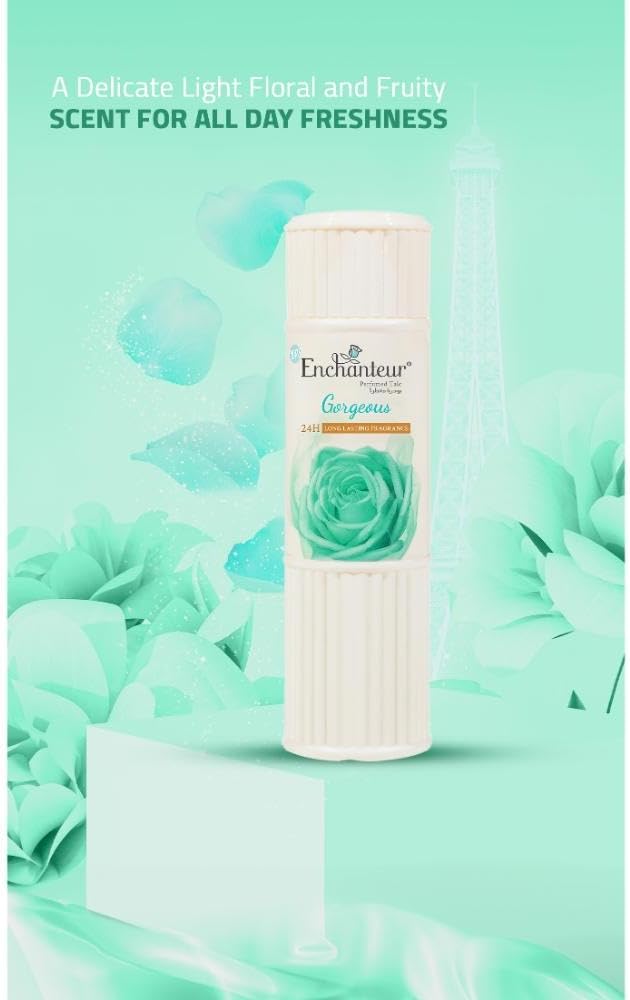 Enchanteur Gorgeous Talc, Fragrance Powder, 125g