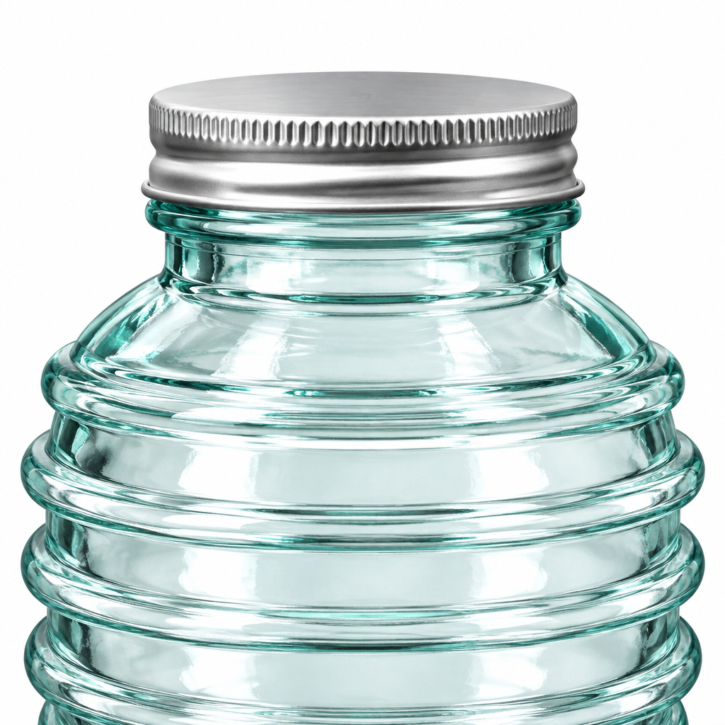 Calipso Glass Jar with Silver Lid – 330ml