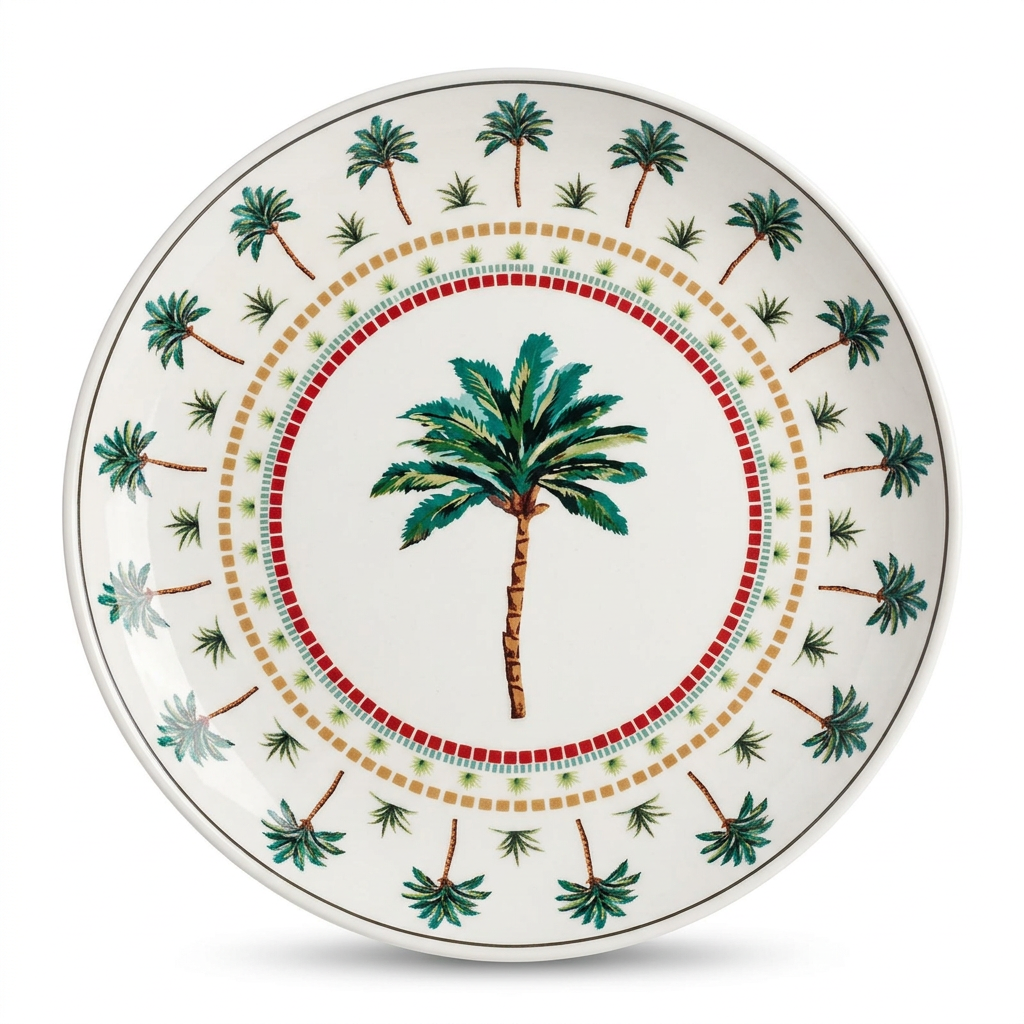 M.E.W Ceramic Round Fruit Tray - 12 Inch
