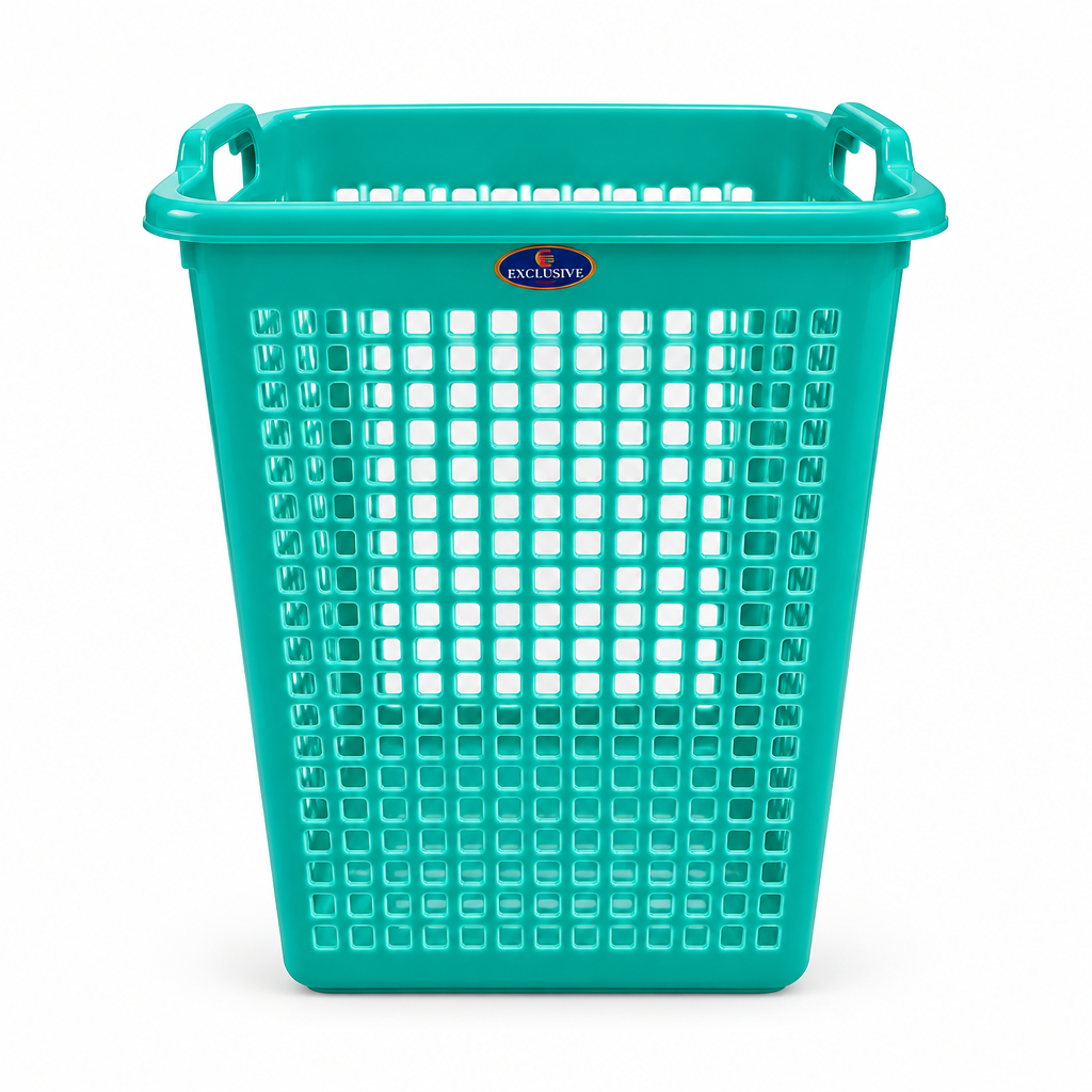 Exclusive Plastic Dustbin with Handles - 28cm - Green / Red / Blue