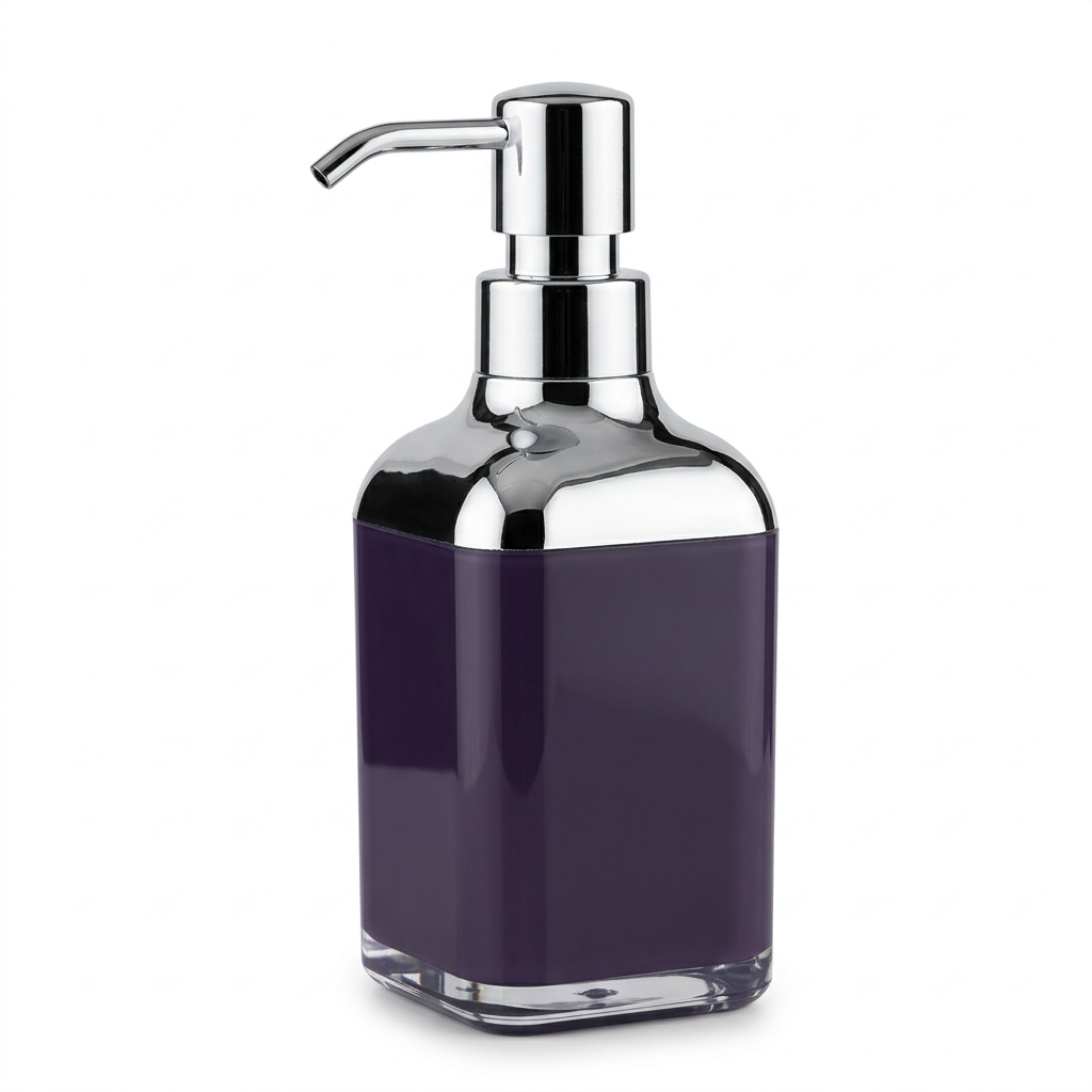 Acrylic Liquid Soap Dispenser Purple - 400ml
